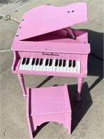 Pink Neiman Marcus Children’s Piano W/ Bench