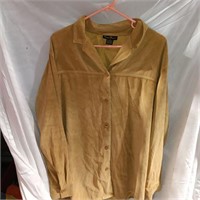 Ashley Stewart Vintage Brown Leather Jacket