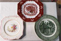 3 Vintage Decorative Plates