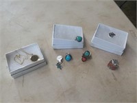 STERLING SILVER RING LOT