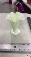 Fenton ruffled vase