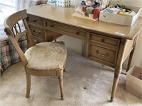 Writing desk with chair 52" x 24" x 30" tall