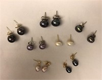 Assortment of Genuine Pearl Earrings