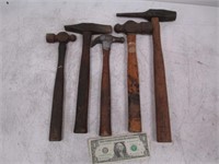 Lot of Antique & Vintage Hammers - Tack, Peen