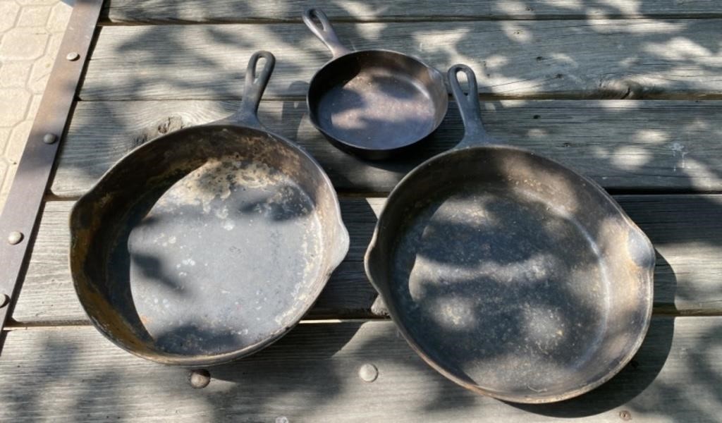 3 - Cast Iron Skillets