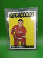 1965 - 1966 Topps Hockey Alex Delvecchio,