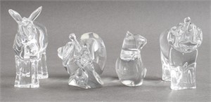Group of Baccarat Crystal Animals, 4
