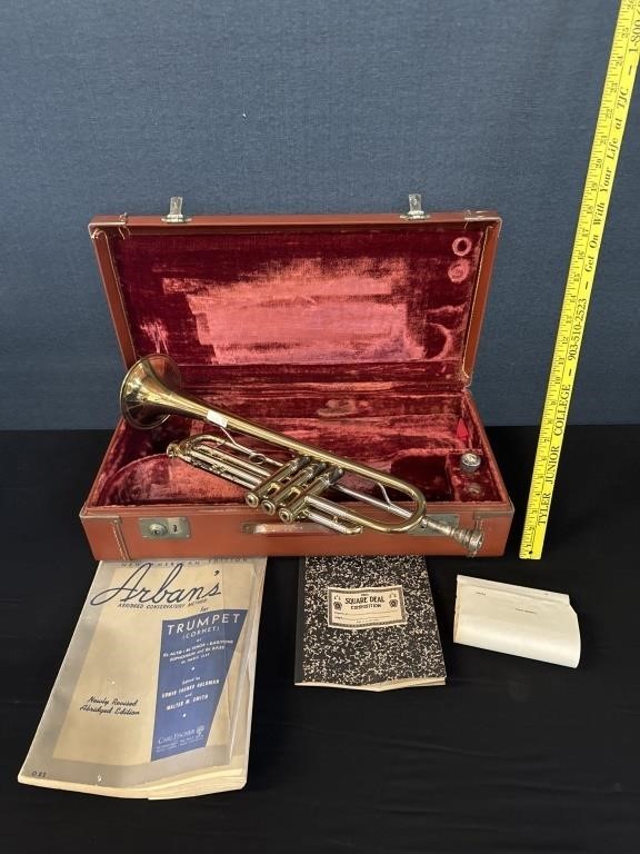 Vintage Rudy Muck Trumpet In Case