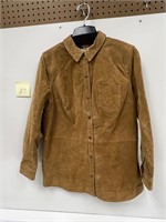 Denim & Company Tan Brown Button Up Jacket NEW
