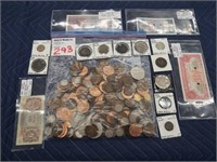 LOT, ASSORTED GREAT BRITAIN COINS