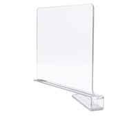 New - 6pcs - 11 x 8" Acrylic Shelf Dividers for