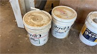 Two Buckets of Dryvit White Sample