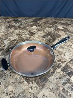 Farberware ceramic nonstick frying pan with lid
