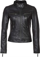 NEW $138 (L) Women's Biker Motorcycle Jacket