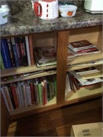 contents of cabinet -- cook books