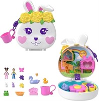 (N) Polly Pocket Flower Garden Bunny Compact Plays