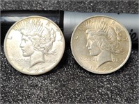 *1922 & 23 Peace Silver Dollar (2)