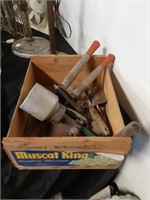 Box of garden tools