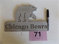 METAL SIGN..CHICAGO BEARS