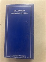 Millennium Glass  Toasting Flutes