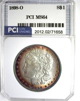 1898-O Morgan PCI MS64 Purple Rim