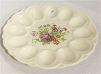 Vintage American art ware China deviled egg