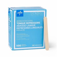 Medline MDS202065 Wood Tongue Depressor,