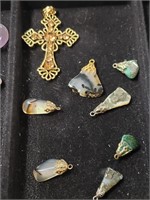 Lot of 8 different pendents Custom jewelry ,Ext