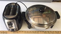 Toaster & Electric Skillet