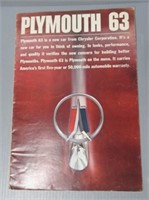 1963 Plymouth. Original.