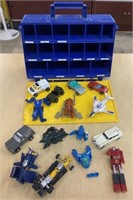 LOT OF GO BOTS WITH CARRYING CASE