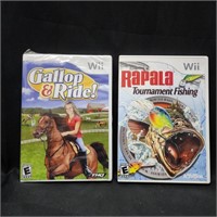 Wii Gallop & Ride and Rapala Tournament Fishing