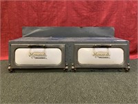 Monarch Malleable metal bread box for the back