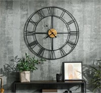 $82 36 Inch Large Wall Clock, Silent Non Ticking