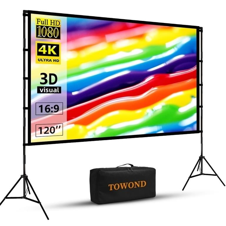 WF2580  Towond 120 Projector Screen with Stand