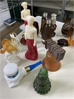 Collection of vintage Avon bottles some have