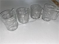 4 McDonald Batman forever glass cups