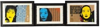 Glen Wexler "Untitled" Silkscreen Triptych 1993