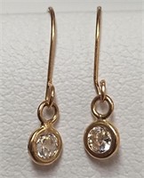 $100 10K  Diamond Earrings