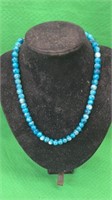 Sterling with blue Malachite necklace