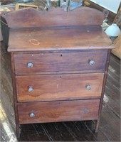 Antique wooden dresser night stand 27"x15"x38"