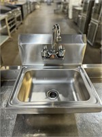 17” Stainless Wall Mount Hand Sink