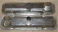 Pair of Chrome valve covers for Pontiac 389, boxed