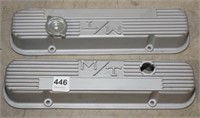 Pr new cast aluminum valve covers for Pontiac 389