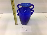 Ornate handled vase