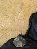 Blenko clear glass vase