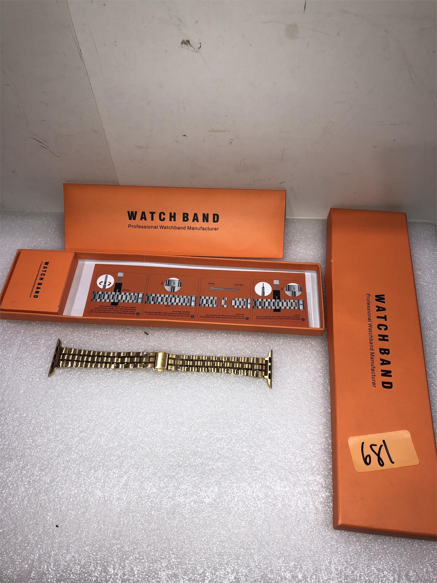 Apple Watch WatchBand Gold Plated Stainless Steel