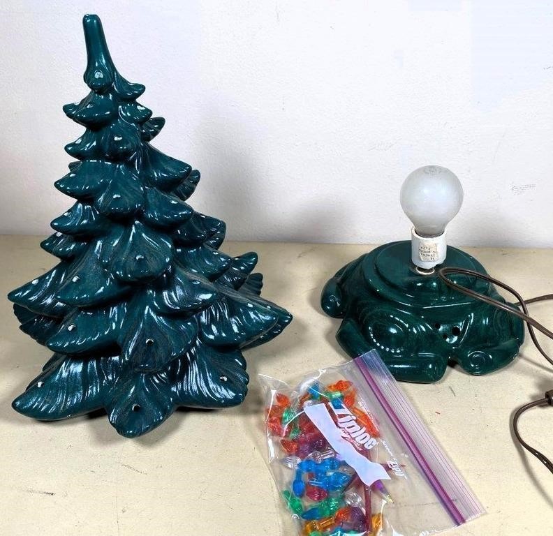 15" vintage ceramic Christmas tree