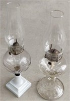 2 Antique Oil lamps