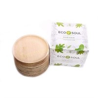 ECO SOUL 8 Round Compostable Palm Plates (100)